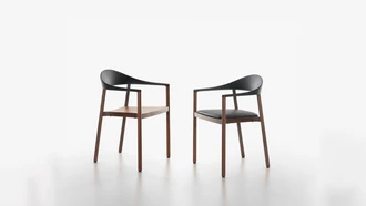 monza armchair with fixed cushion