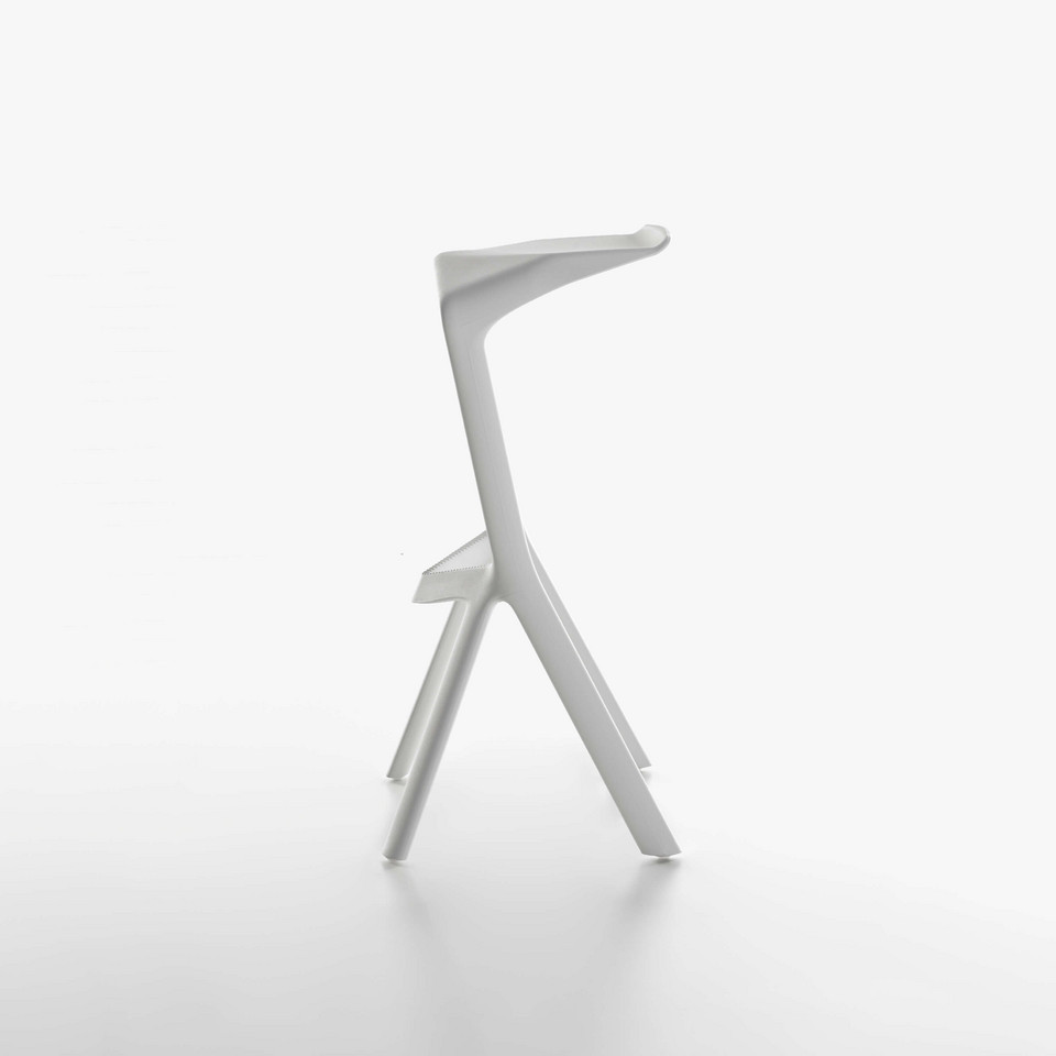 miura, stool, white, black, stackable, plastic, outdoor, konstantin