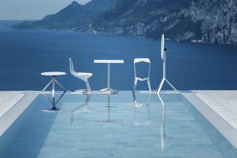 Lago di Garda - MYTO chair, MIURA stool and table, MISTER X table