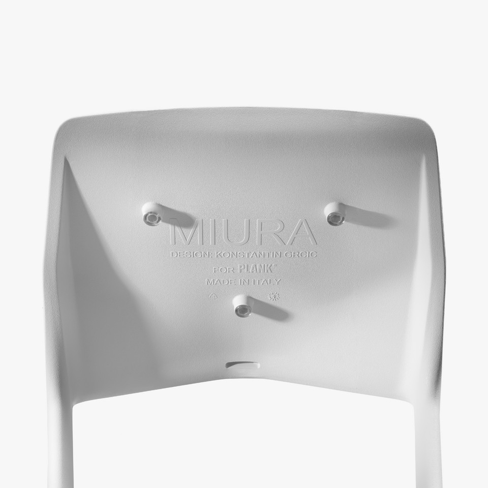 miura, stool, white, black, stackable, plastic, outdoor, grcic