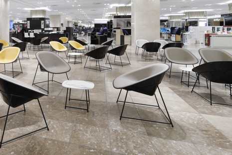 JR Nagoya Takashimaya - CUP lounge chair, CUP lounge tables