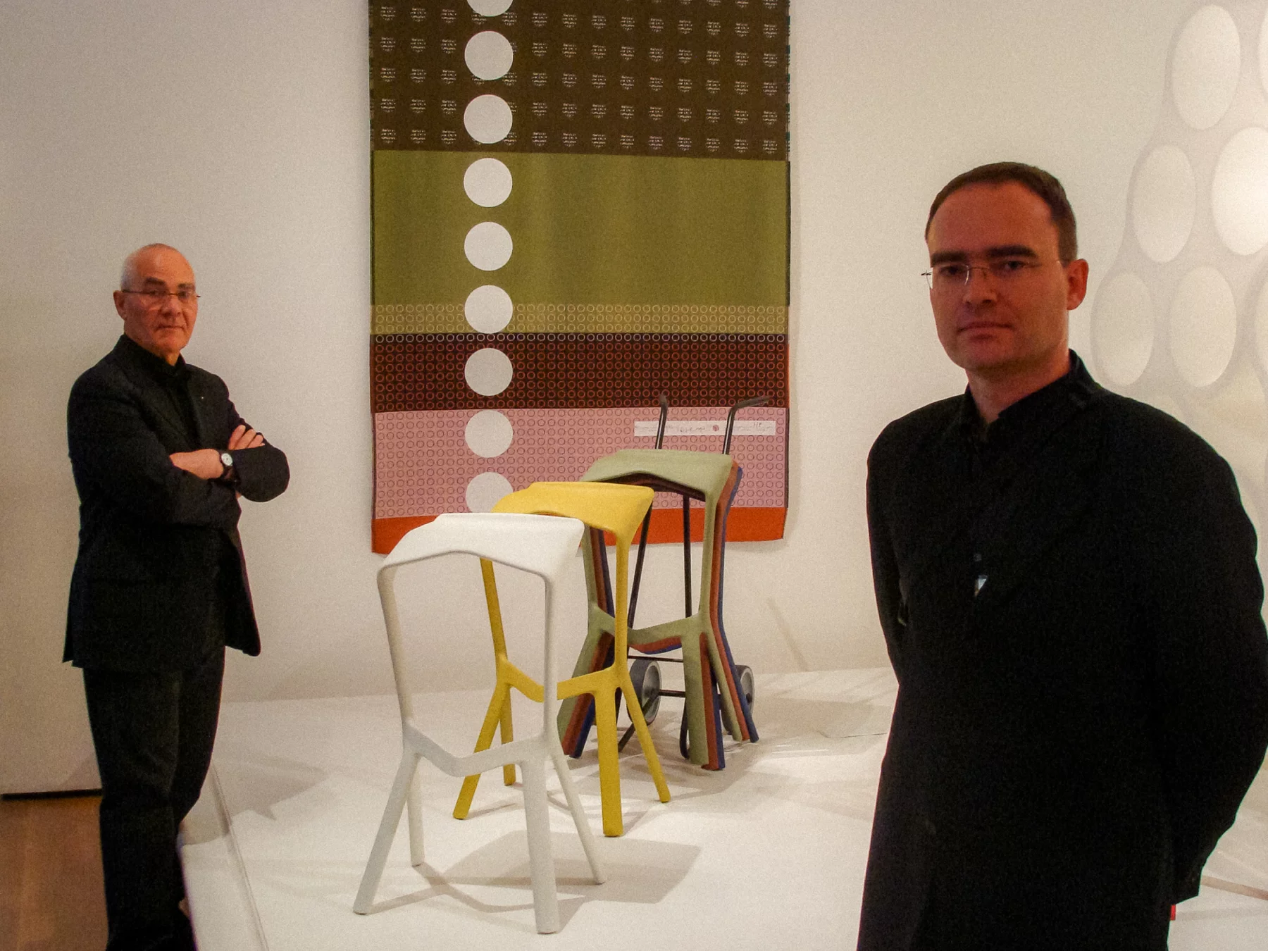 MIURA stools in der Ausstellung