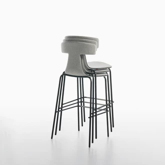 remo stool soft stacked