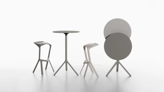 miura table round and miura stool 