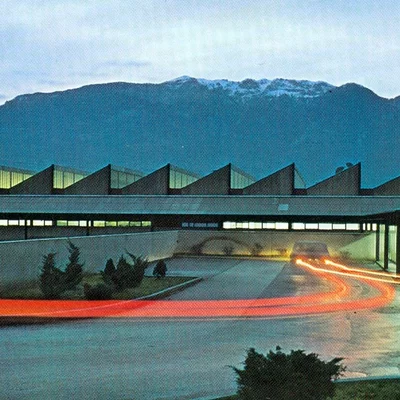 The PLANK factory in Ora at dusk, from an early PLANK catalogue