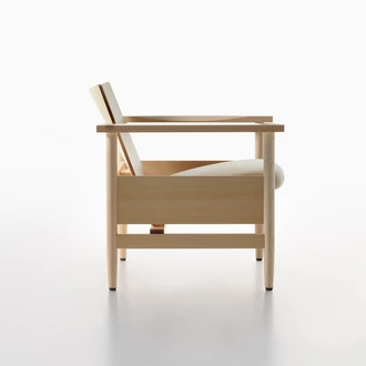 sombra lounge chair in ash natural with upholstery
