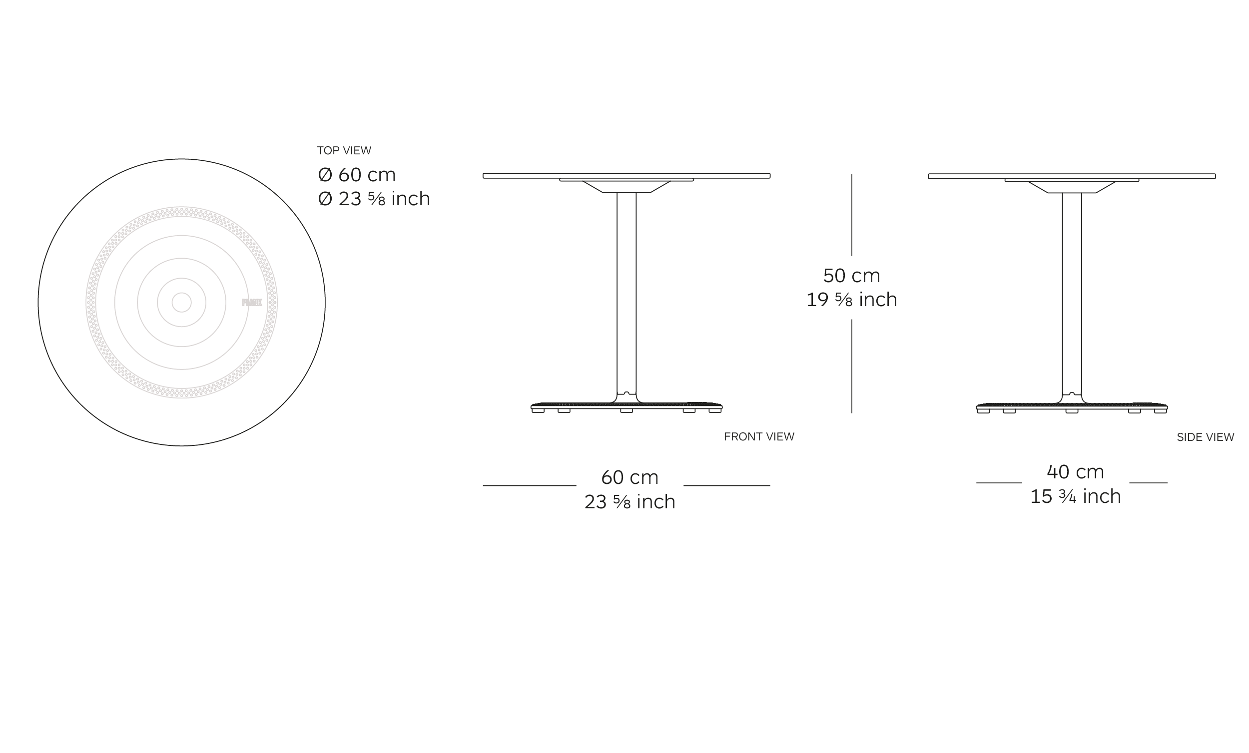 MOD. 9380-51 bon table dimensions