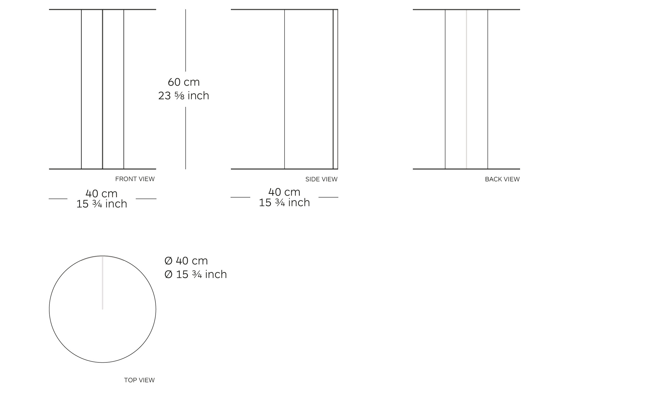 to side table dimensions